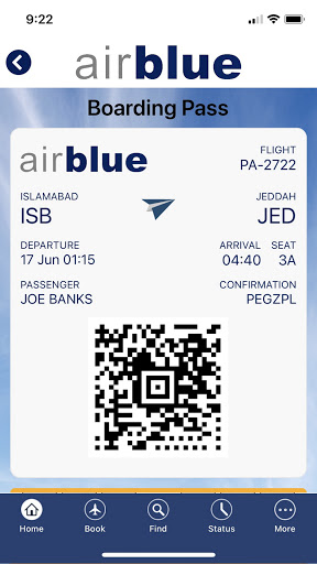 Airblue Screen 2