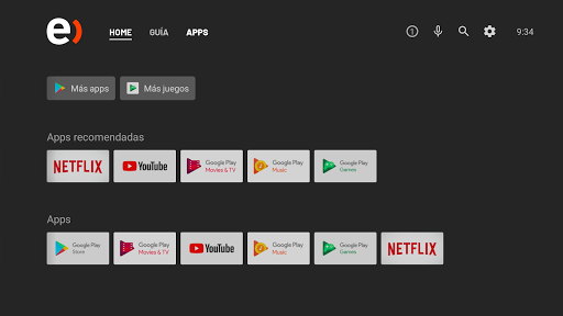 Entel TV - Android Launcher Screen 2