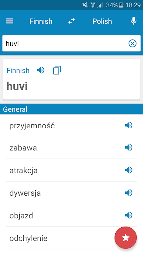 Finnish-Polish Dictionary Screenshot 1 - AppWisp.com