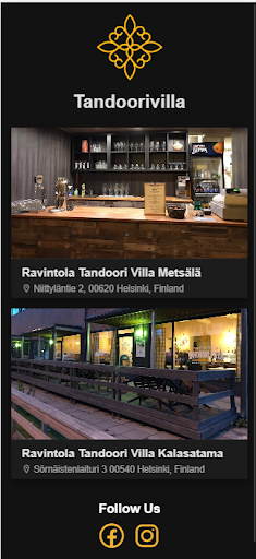 Android application Tandoori Villa screenshort