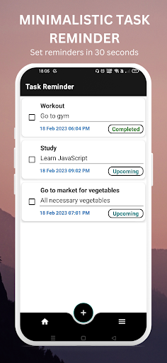 Screenshot of Minimalistic Task Reminder