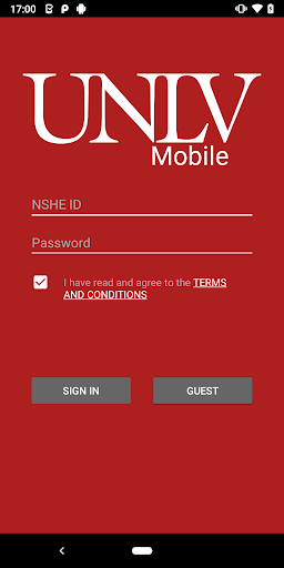 Android application UNLV Mobile screenshort