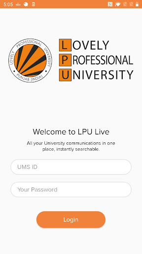 Android application LPU Live screenshort
