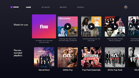 Deezer Music for Android TV MOD APK（高级解锁）2