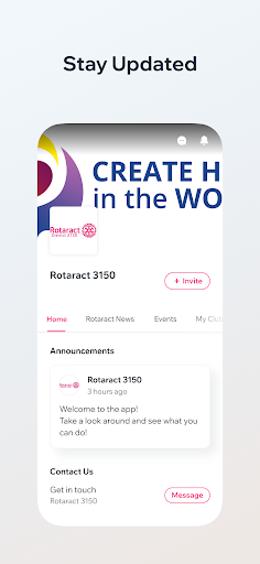 Rotaract District 3150 Screen 3