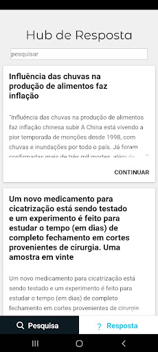 Hub de Resposta Screen 2