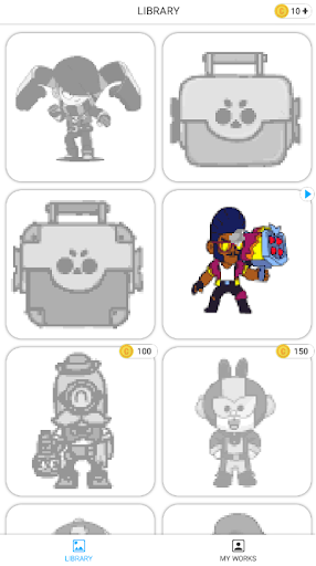 Updated Brawl Stars Pixel Art Color By Number Pc Android App Download 2021 - brawl stars pixel art pixel