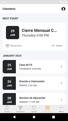 Ministerio Aceite y Fuego Screen 3