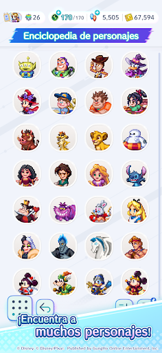 Disney Pixel RPG Captura de Pantalla del Juego Android 6