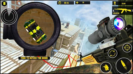 Sniper FPS Fury: 神槍手 小遊戲 军事 真的