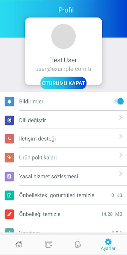 Android application Netcad SupportX screenshort