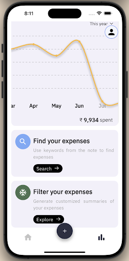 Personal Expense Tracker- xTac Screen 3