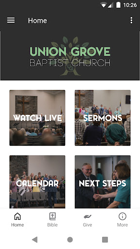 Android application Union Grove Baptist Church screenshort