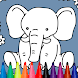 Cute Elephant Coloring Book