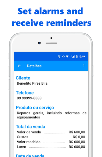 Simple sales tracker Screen 2