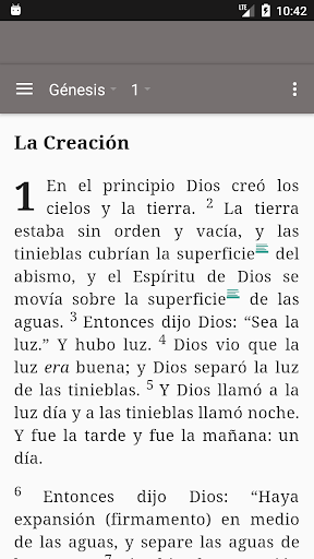 Android application Biblia Reina Valera Contemporá screenshort
