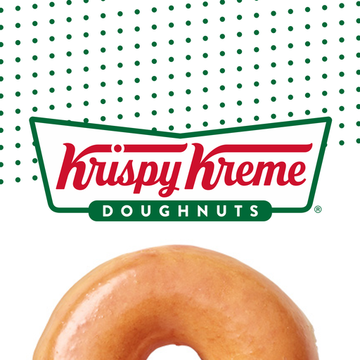 Krispy Kreme Doughnuts logo and donut.