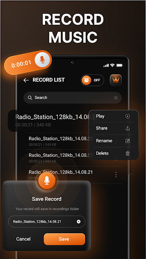 AM FM Radio Tuner: Live Stream Screen 3