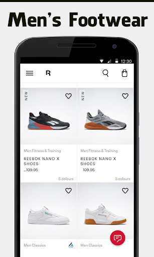 Android application Shop for Reebok Sportswear screenshort