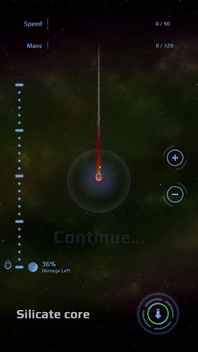 Android application Destruction of Planets Meteor screenshort