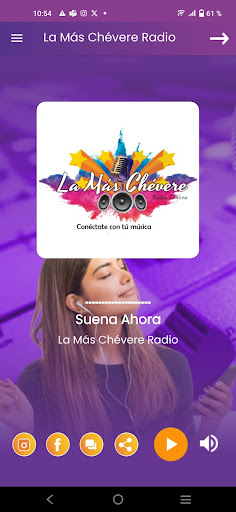 La Más Chévere radio Screen 3