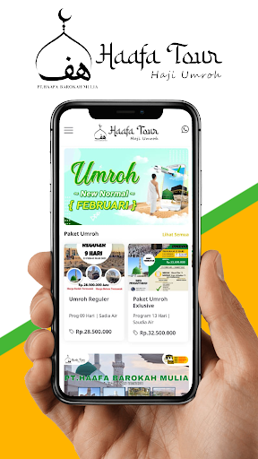 Android application HAAFA TOUR HAJI UMROH screenshort
