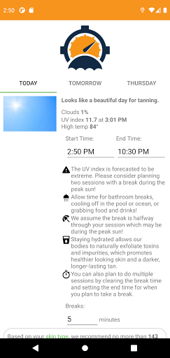 SunTanApp (Tanning Timer)