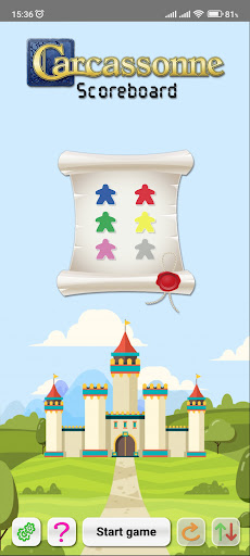 Android application Carcassonne Scoreboard screenshort