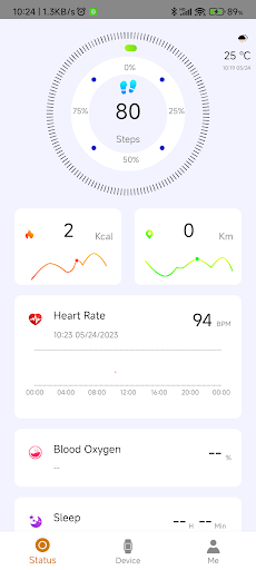Android application oinvo sport screenshort