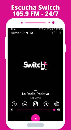 Android application Switch 105.9 FM screenshort