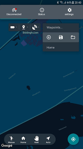 Android application BaitBoat Autopilot screenshort