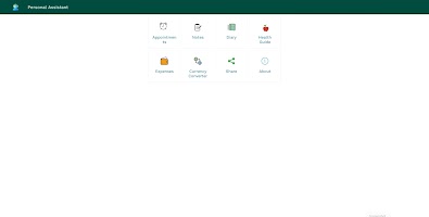 screenshot of Personal Assistant