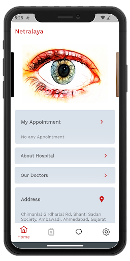 Android application Netralaya screenshort
