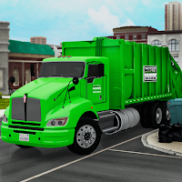 City Garbage Truck Sim Game 3d