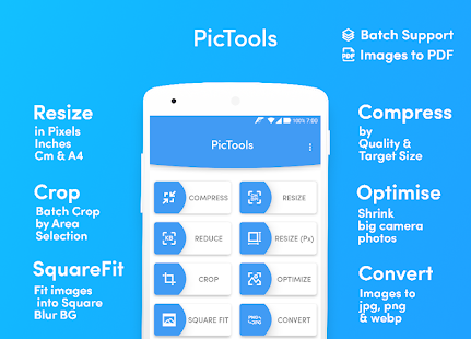 PicTools Batch-Bildgröße ändern drehen Screenshot