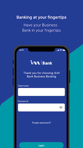 Android application I&M Bank OTG Business KE screenshort