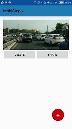 Android application MobiStego screenshort