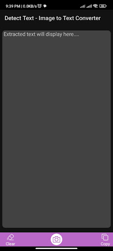 Android application Image to Text Converter screenshort