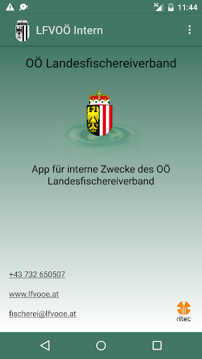 Android application LFVOÖ Intern screenshort