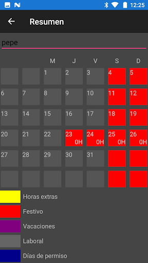 Presence Report Screen 3