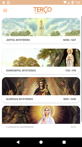 Android application Pray Rosary in Audio screenshort