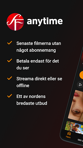 Android application SF Anytime screenshort