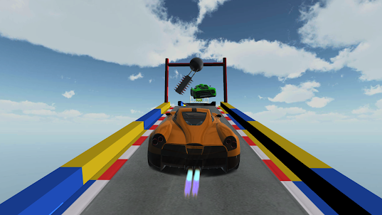 3D Stunt Megaramp GT Car Games