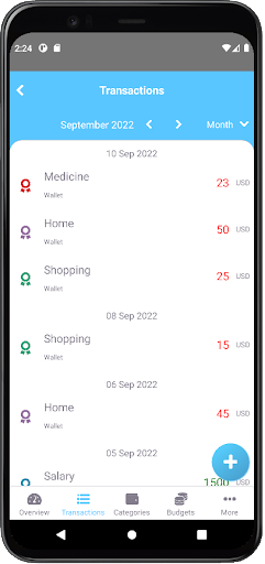 Expense Book: money management Screen 2