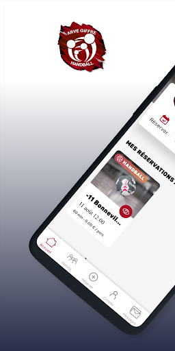 Android application Arve Giffre Handball screenshort