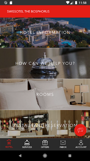 Android application Swissotel The Bosphorus Istanb screenshort