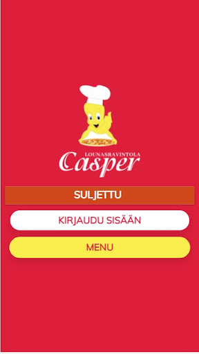 Android application Casper Pizzeria screenshort