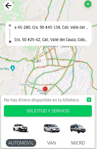 Android application California conductores screenshort