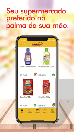 Android application Mercadinho Econômico screenshort