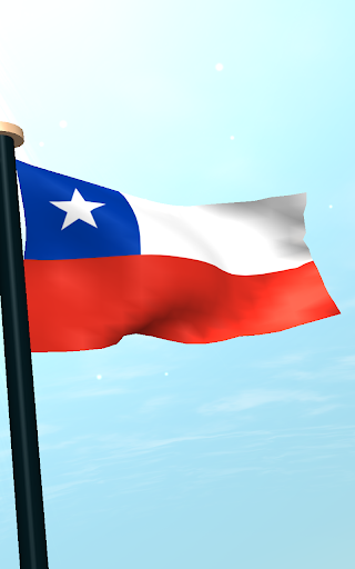 Chile Flag 3D Free Wallpaper